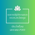ผลการปฏิบัติงานของ กต.ตร.สภ.โคกตูม ประจำเดือนมกราคม 2569
