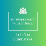 ผลการปฏิบัติงานของ กต.ตร.สภ.โคกตูม ประจำเดือนมีนาคม 2569