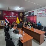 พ.ต.อ.สัมพันธ์ ทิมเจริญ ผกก.สภ.โคกตูม ประชุม แนวทางเพื่อป้องกันและลดอุบัติเหตุ